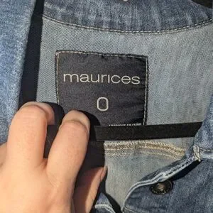 Maurices | Jackets & Coats | X Maurices Medium Bleach Wash Button Front ...